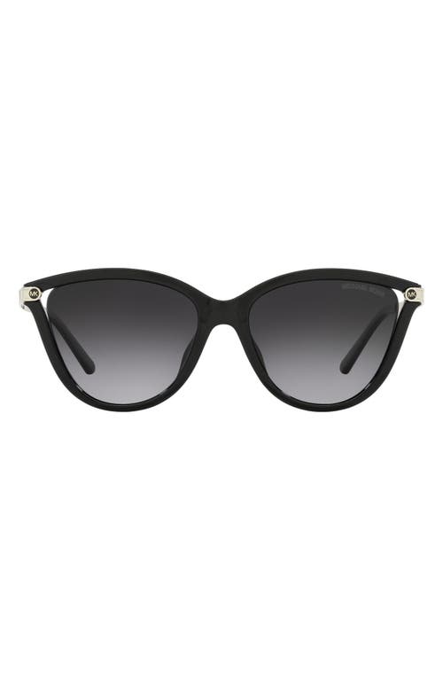 Michael Kors 54mm Gradient Cat Eye Sunglasses in Black