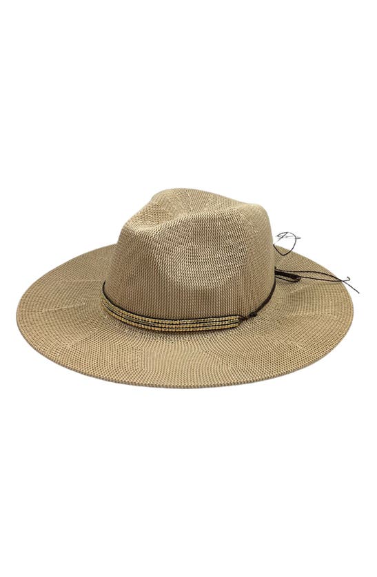 Marcus Adler Straw Panama Hat In Tan