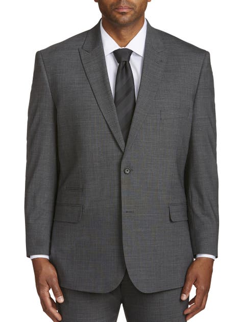 Mens Big and Tall Blazer - Big and Tall Grey ~ Tan Sport Coat main image 1