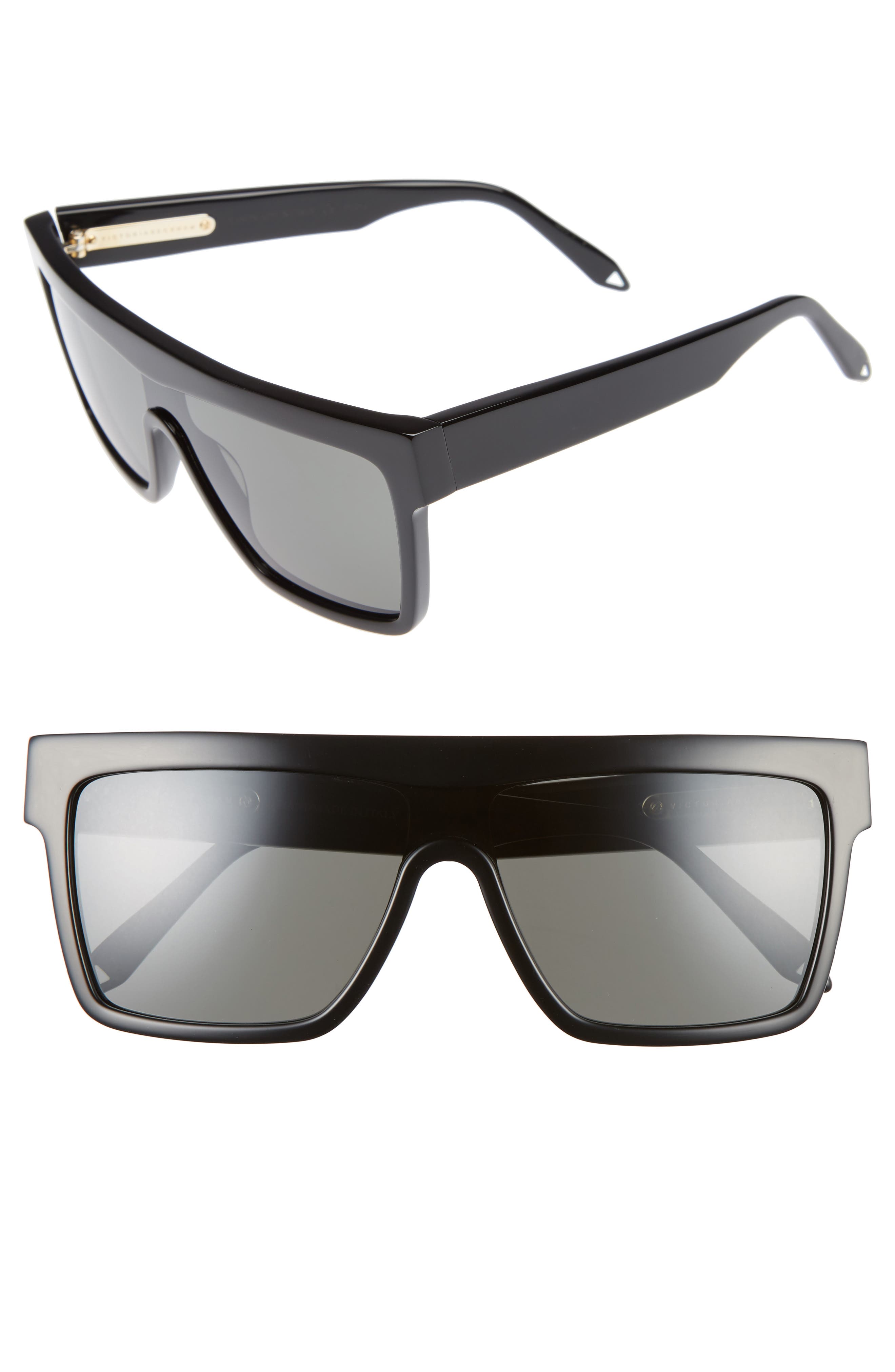 victoria beckham flat top visor sunglasses