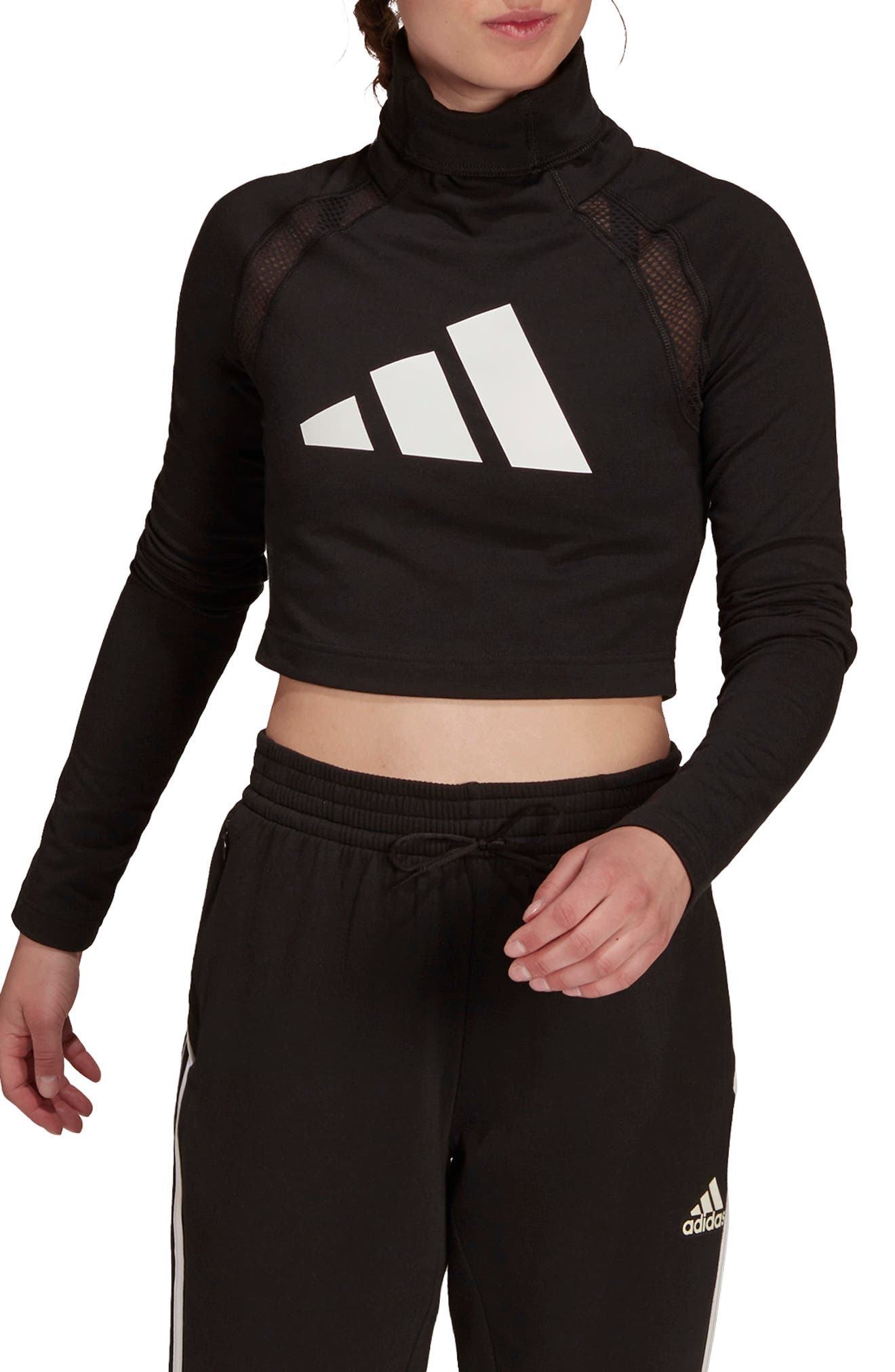 adidas long sleeve crop top