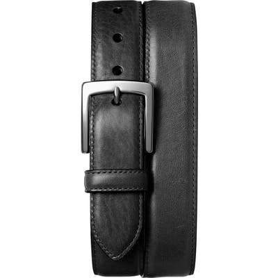 Shinola Bedrock Leather Belt, Black