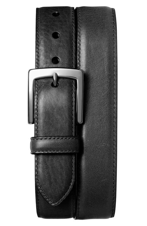 Bedrock Leather Belt in Black