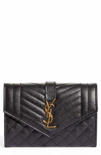 Saint Laurent Quilted Leather Trifold Wallet
