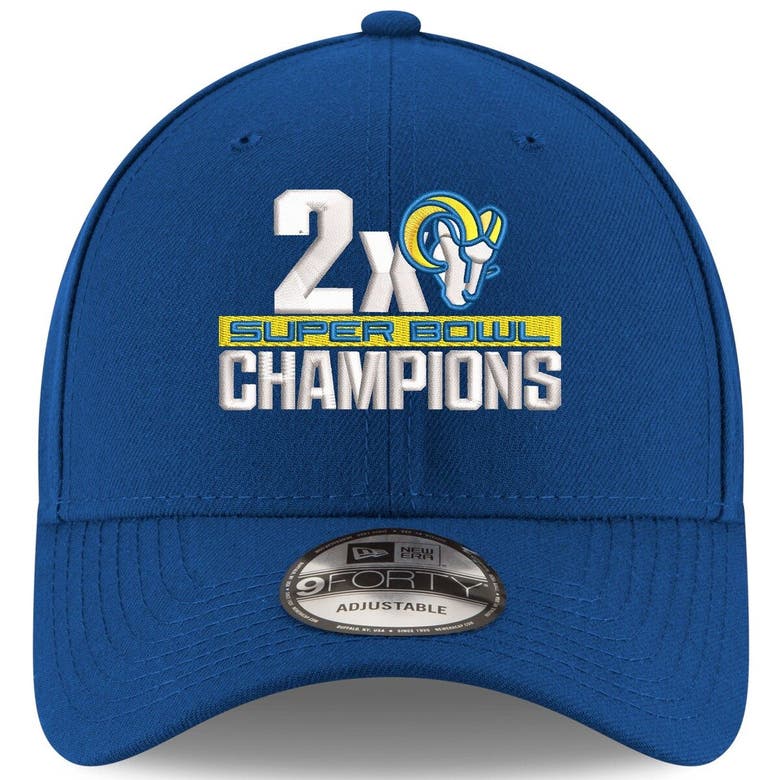 Men's New Era Royal Los Angeles Rams Super Bowl LVI Champions Side