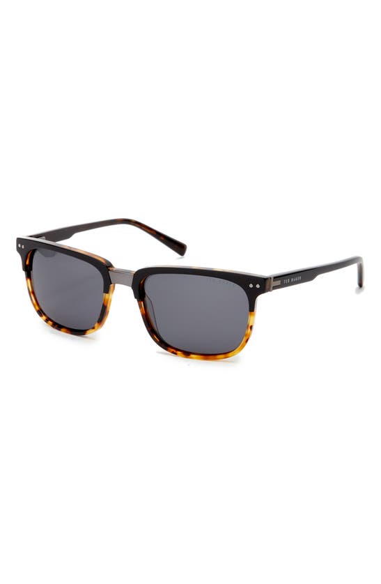 Shop Ted Baker 56mm Polarized Square Sunglasses In Black