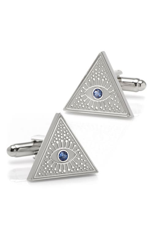 Cufflinks, Inc. Evil Eye Amulet Cuff Links in Silver at Nordstrom