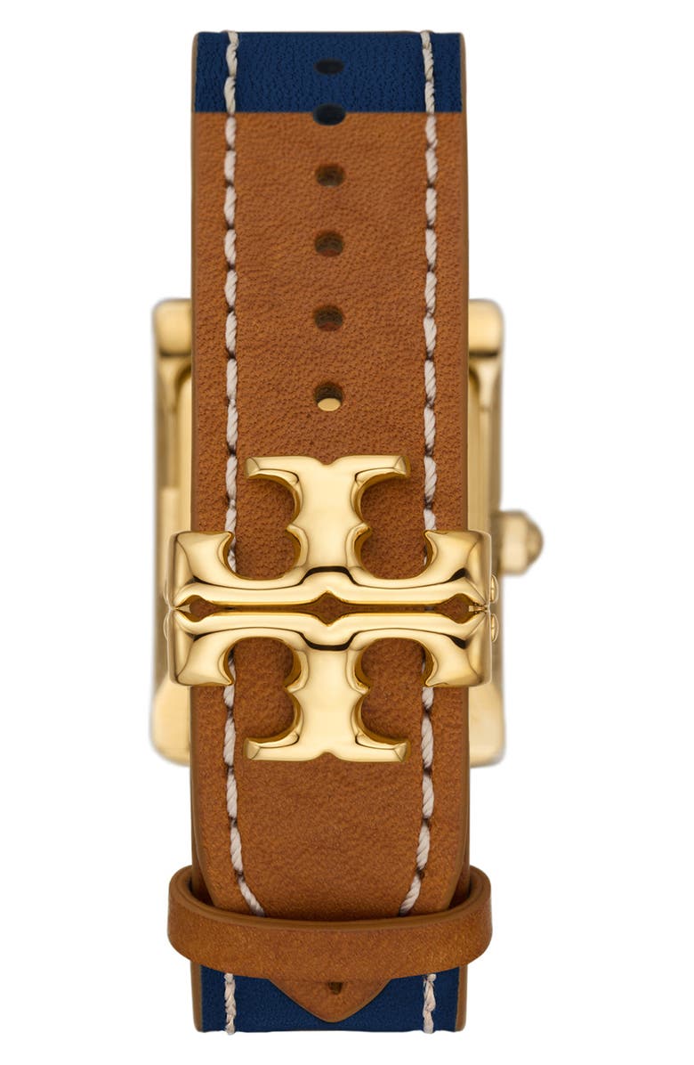 Tory Burch The Eleanor Leather Strap Watch, 25mm x 36mm | Nordstrom