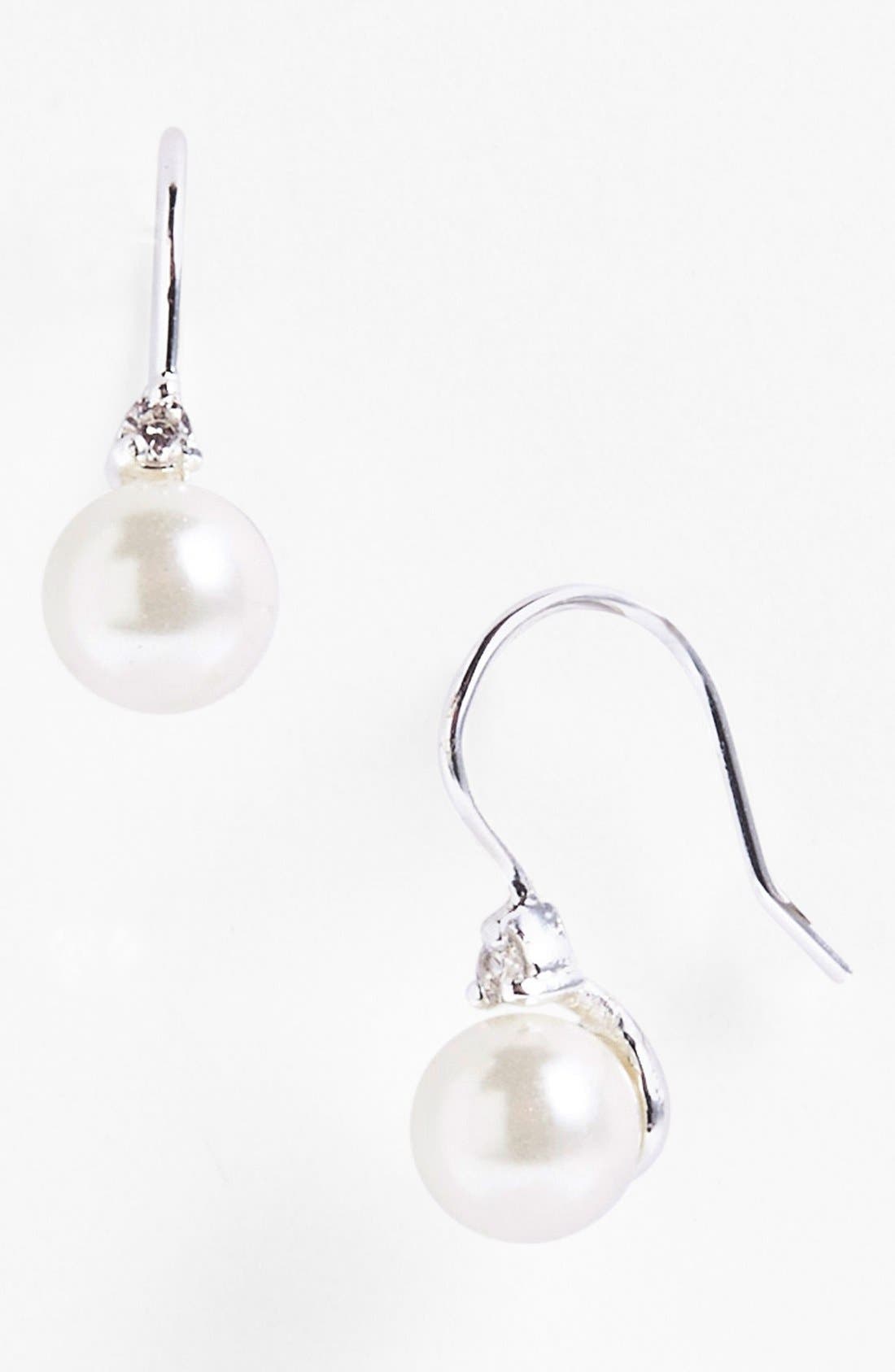 Lauren Ralph Lauren Cubic Zirconia & Glass Pearl Earrings Nordstrom