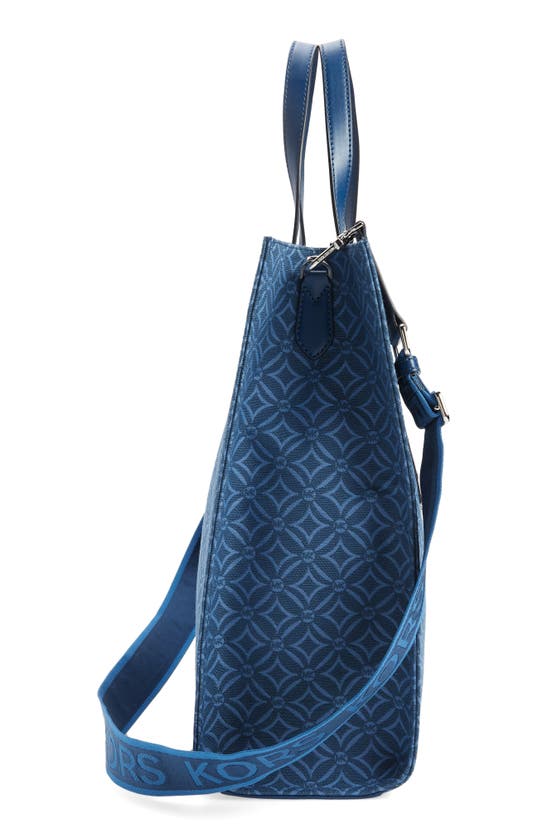 NEW Michael Kors Kempner Large Logo Blue Multi Tote Bag