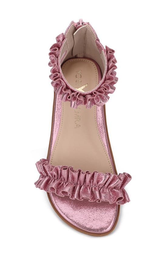 Shop Yosi Samra Kids' Miss Ava Sandal In Pink