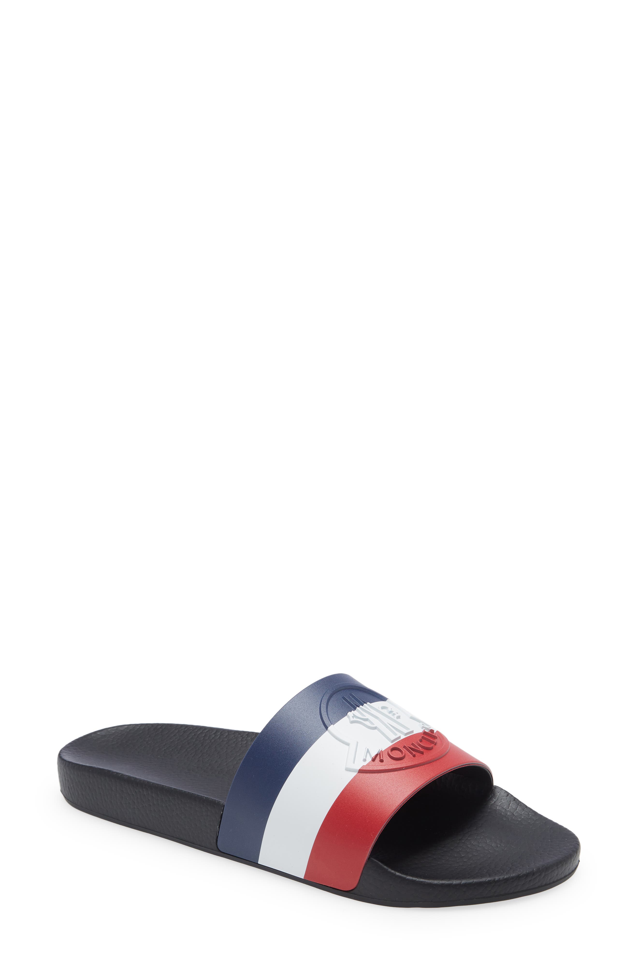 agrado web stripe slide sandal