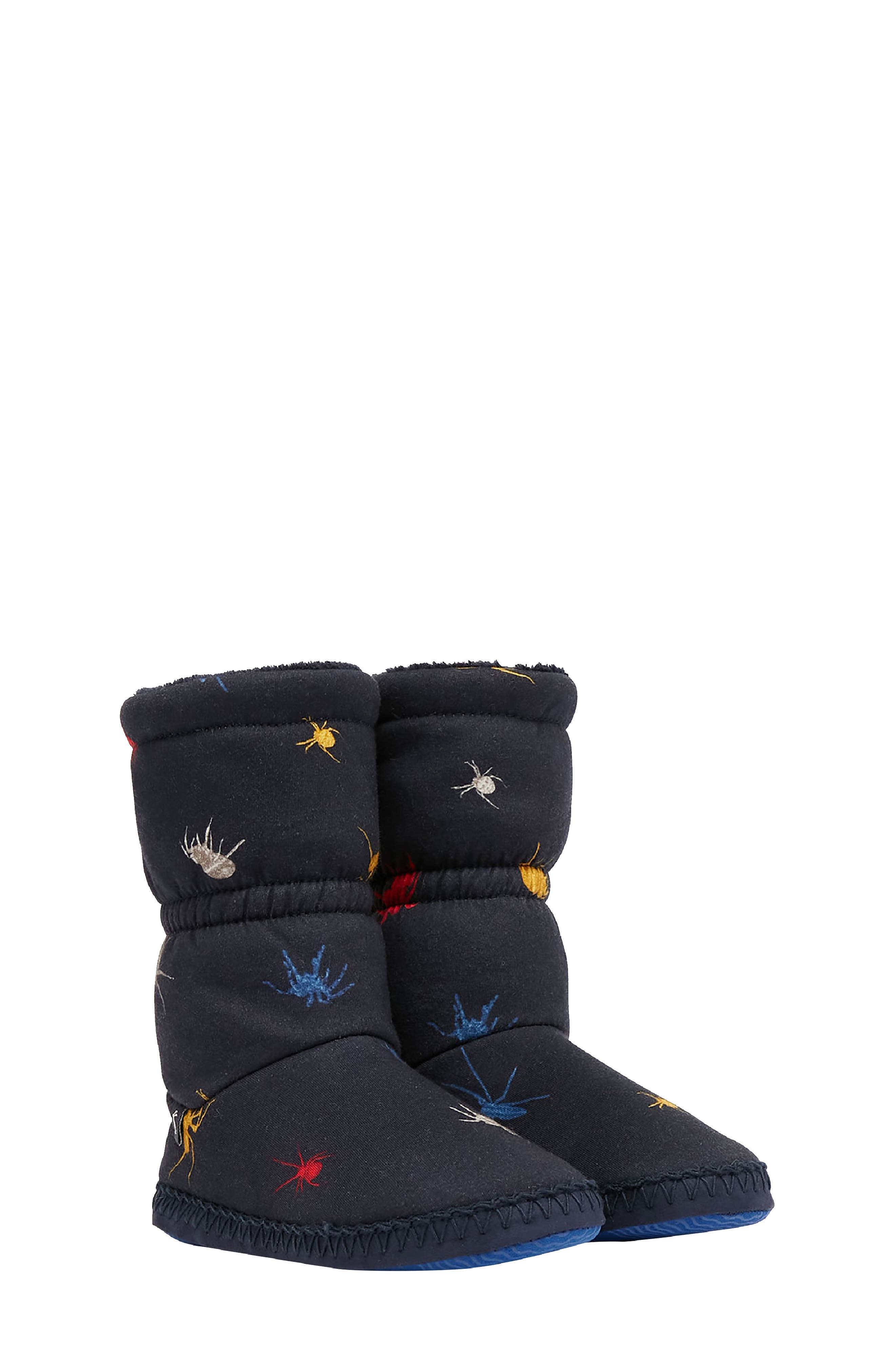 fleece lined bootie slippers