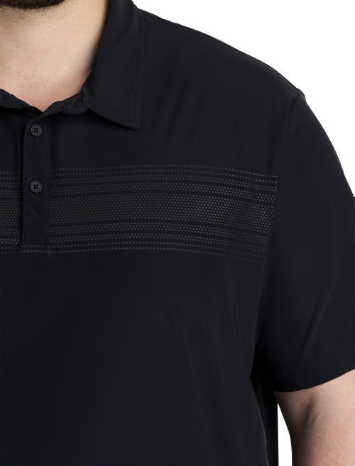 Society Of One By Dxl Performance Polo Shirt In Black