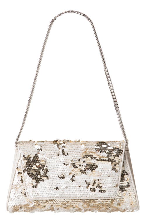 AKRIS AKRIS MINI ANOUK FLIP SEQUIN CLUTCH 