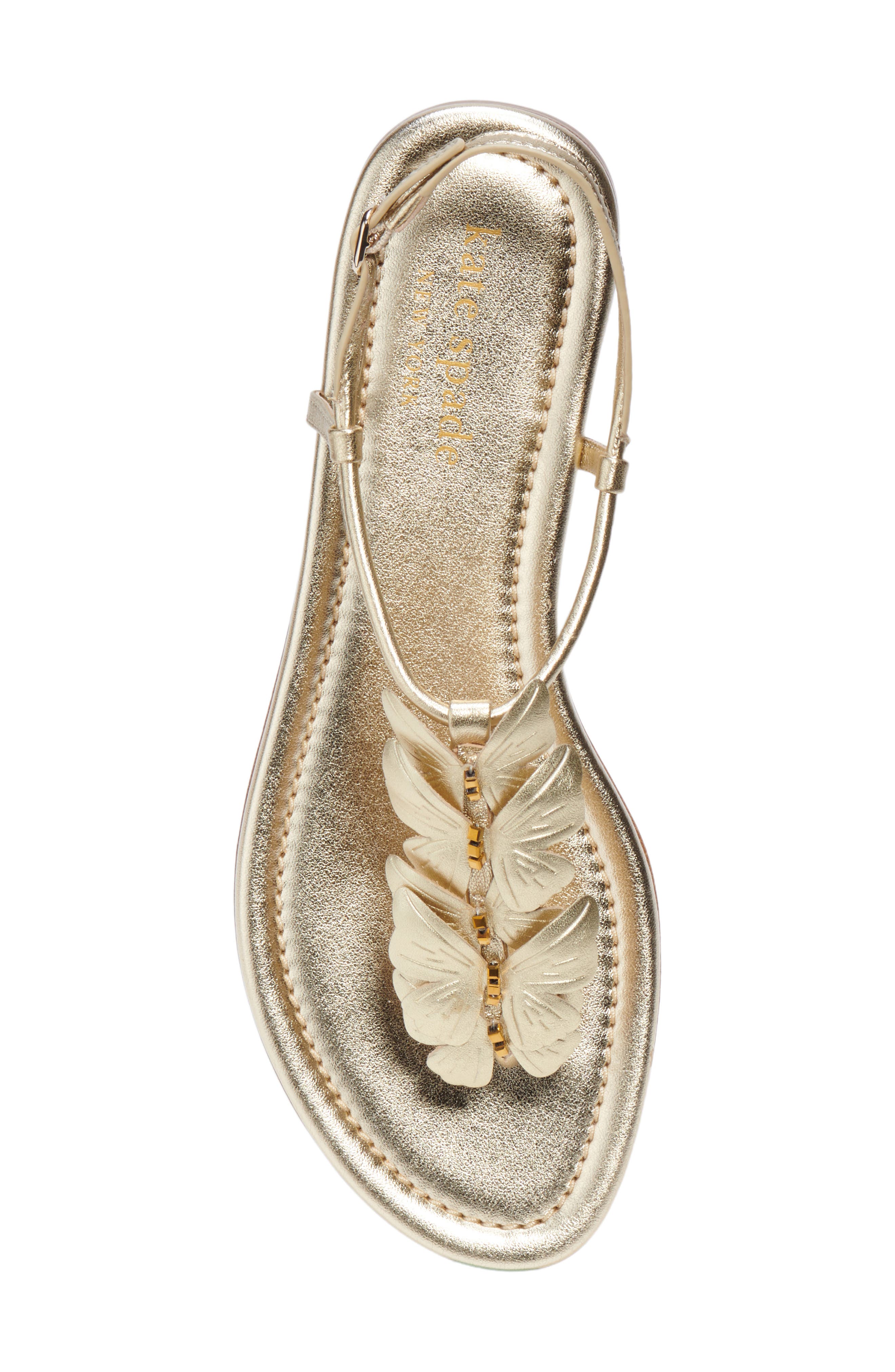 kate spade sandals gold