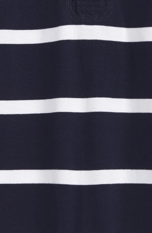 Polo Ralph Lauren Ralph Lauren Rugby Stripe Romper In French Navy