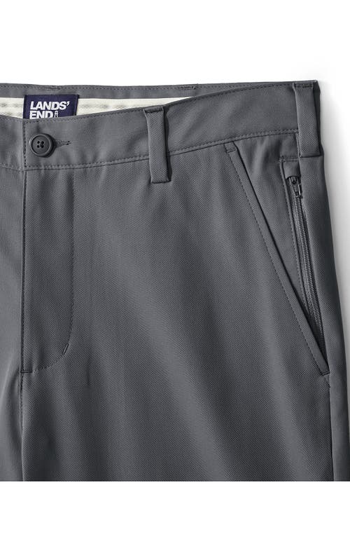 Shop Lands' End School Uniform  Active Chino Shorts In Arctic Gray