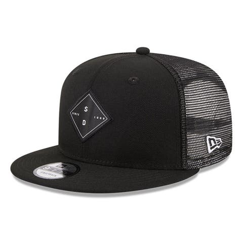 Men's San Francisco Giants New Era Black Tear Trucker 9FIFTY Snapback Hat