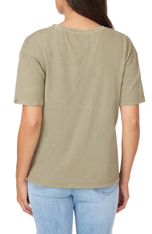 C&c California C & C California Toni Boxy Cotton Crop Tee In Vetiver