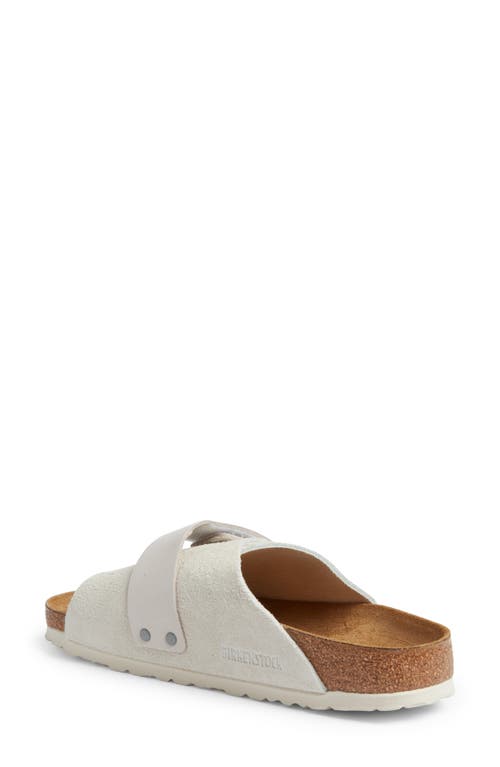 Shop Birkenstock Kyoto Slide Sandal In Antique White