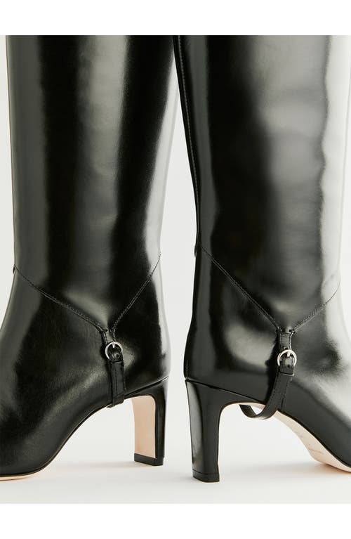 Shop Reformation Gae Knee High Boot In Black Leather