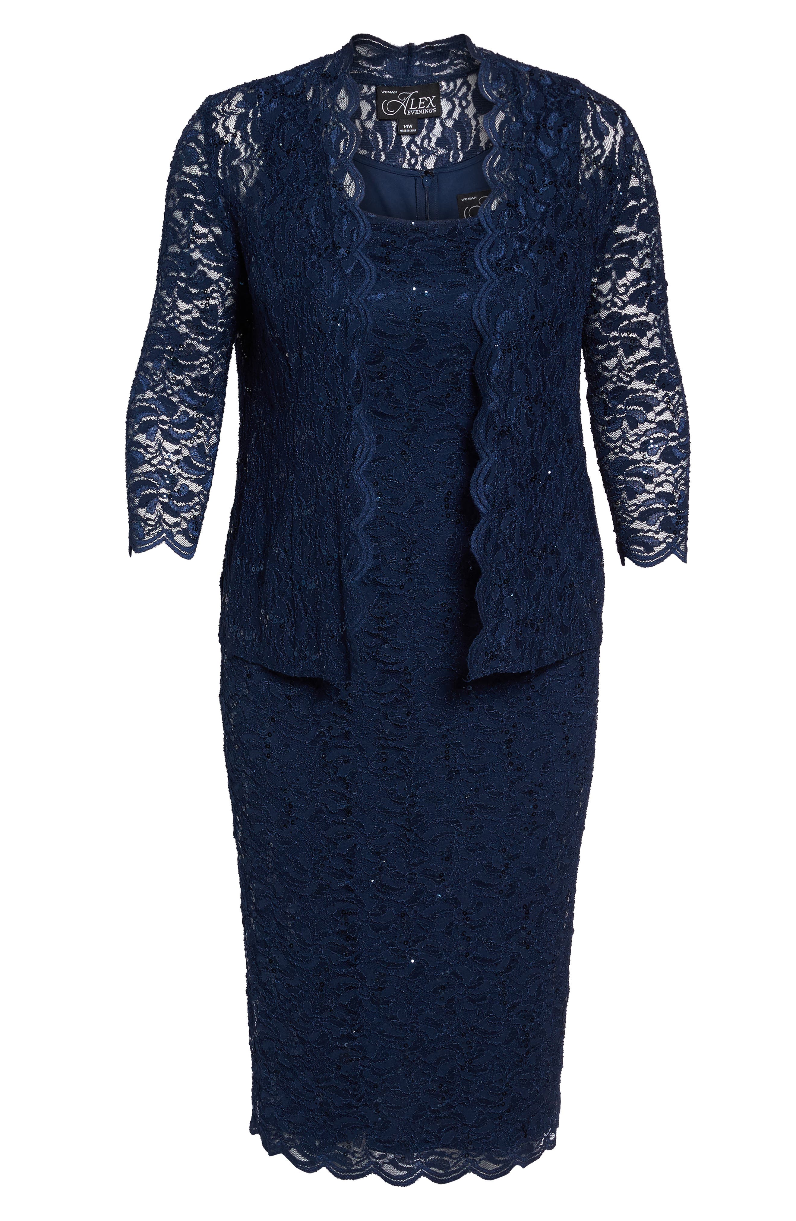 Alex Evenings Lace Dress with Jacket