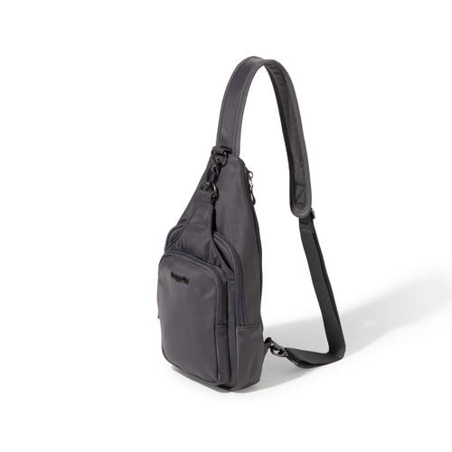 Shop Baggallini Central Park Sling Bag In Smoke