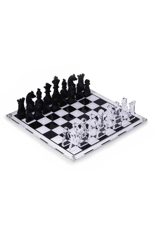 Bey-Berk Charlie Acrylic Chess Set in Multi Color at Nordstrom