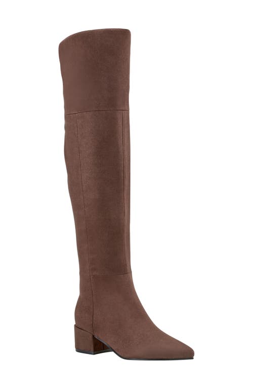 Shop Marc Fisher Ltd Lottie Over The Knee Boot In Dark Brown