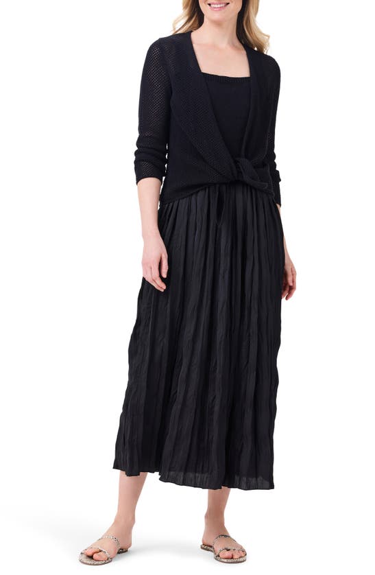 Shop Nic + Zoe Kara Maxi Dress & Sweater In Black Onyx