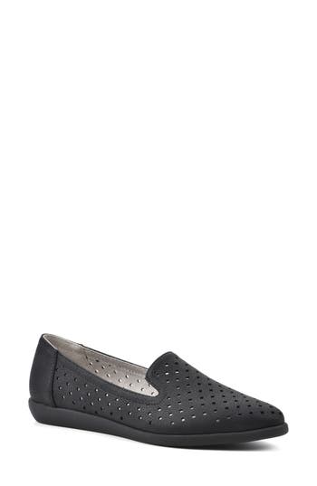 Cliffs By White Mountain Melodic Perforated Loafer In Black