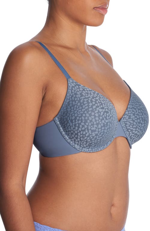 Shop Natori Comfort Evolution Underwire Convertible Memory Foam Bra In Ocean Storm