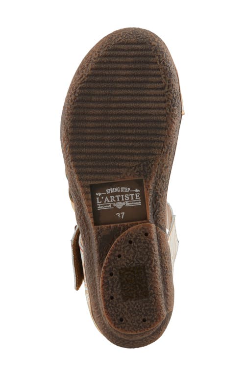 L'artiste By Spring Step Aymee Sandal In Beige Multi