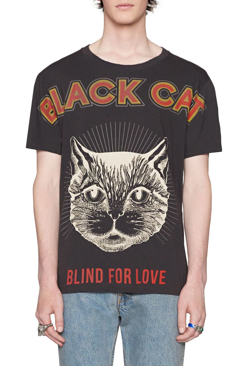 Gucci Black Cat Graphic T Shirt Nordstrom Gucci Black Cat Graphic T Shirt Nordstrom