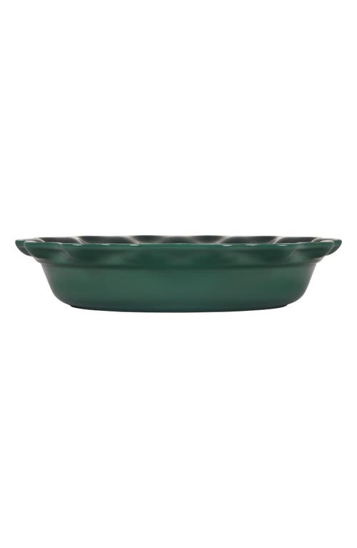 Shop Le Creuset Heritage 9-inch Stoneware Pie Dish In Artichaut