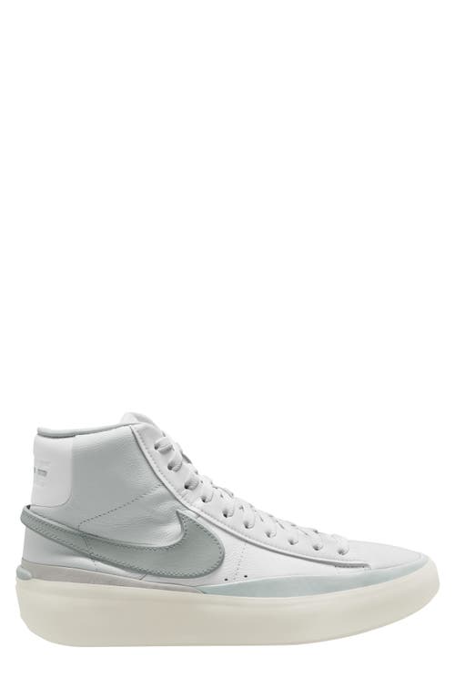 Nike Blazer Phantom Mid Top Sneaker In White/pumice/white