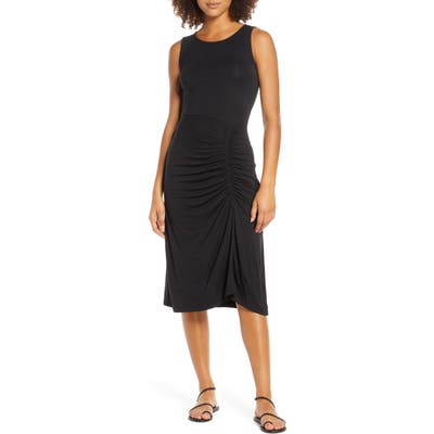 Fraiche By J Ruched Dress, Black