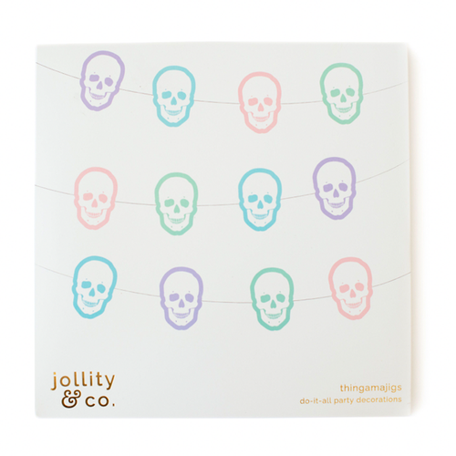 Shop Daydream Society Holiday Themed Thingamajig Paper Garlands In Pastel Skull