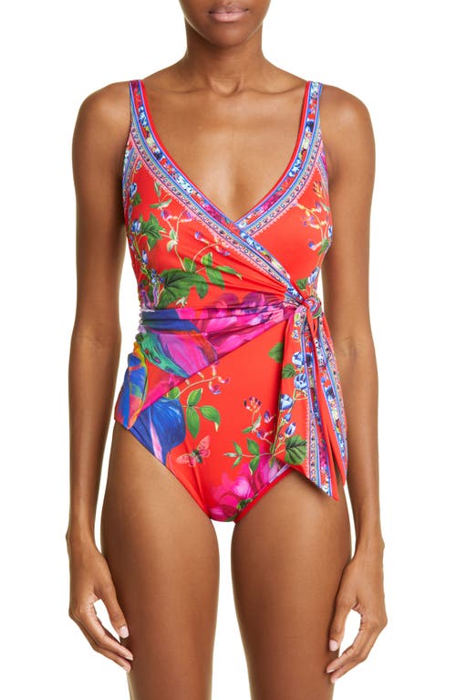Camilla Birds of a Feather Wrap One-Piece Swimsuit