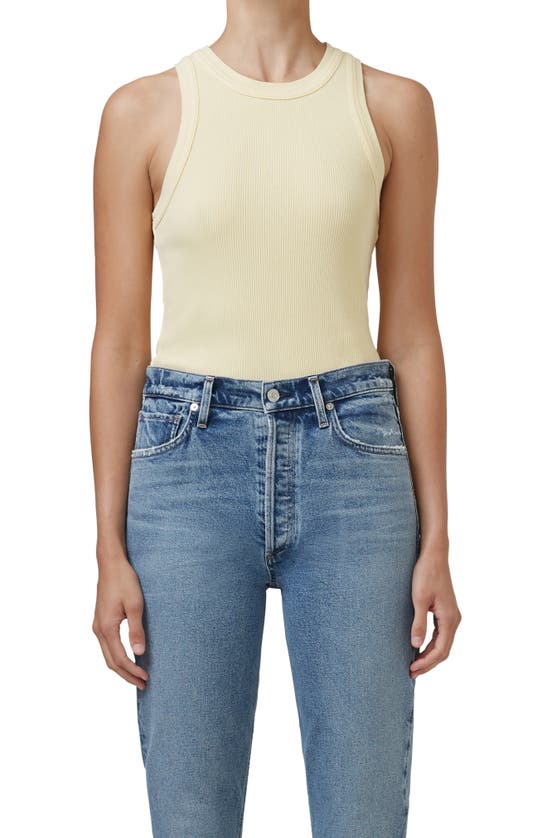 Citizen Of Humanity Isabel Rib Racerback Tank In Prism