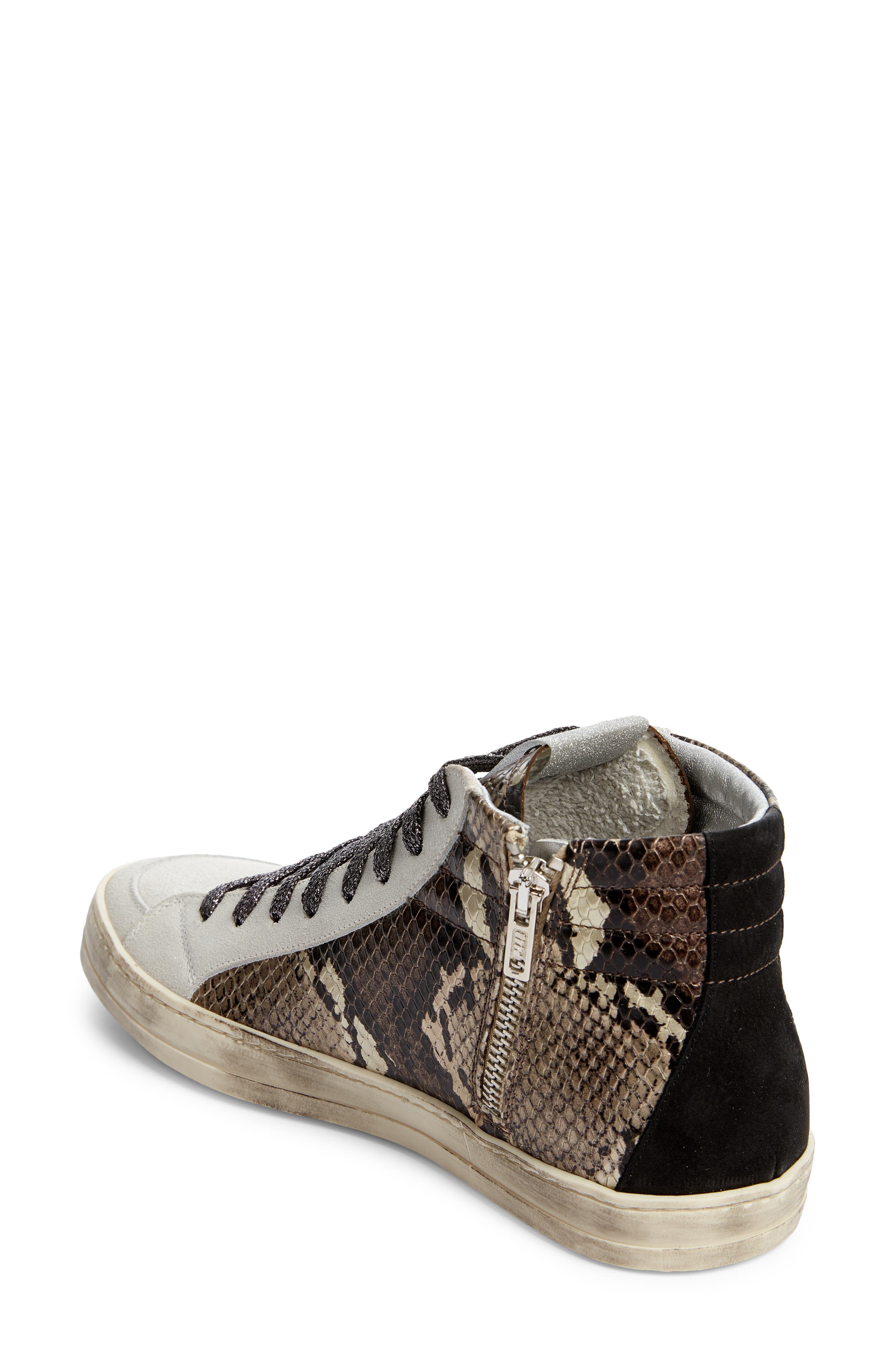 Canvas High Top Sneaker Casual Skate Shoe Mens Womens Rattlesnake Warning Dont Tread On Me