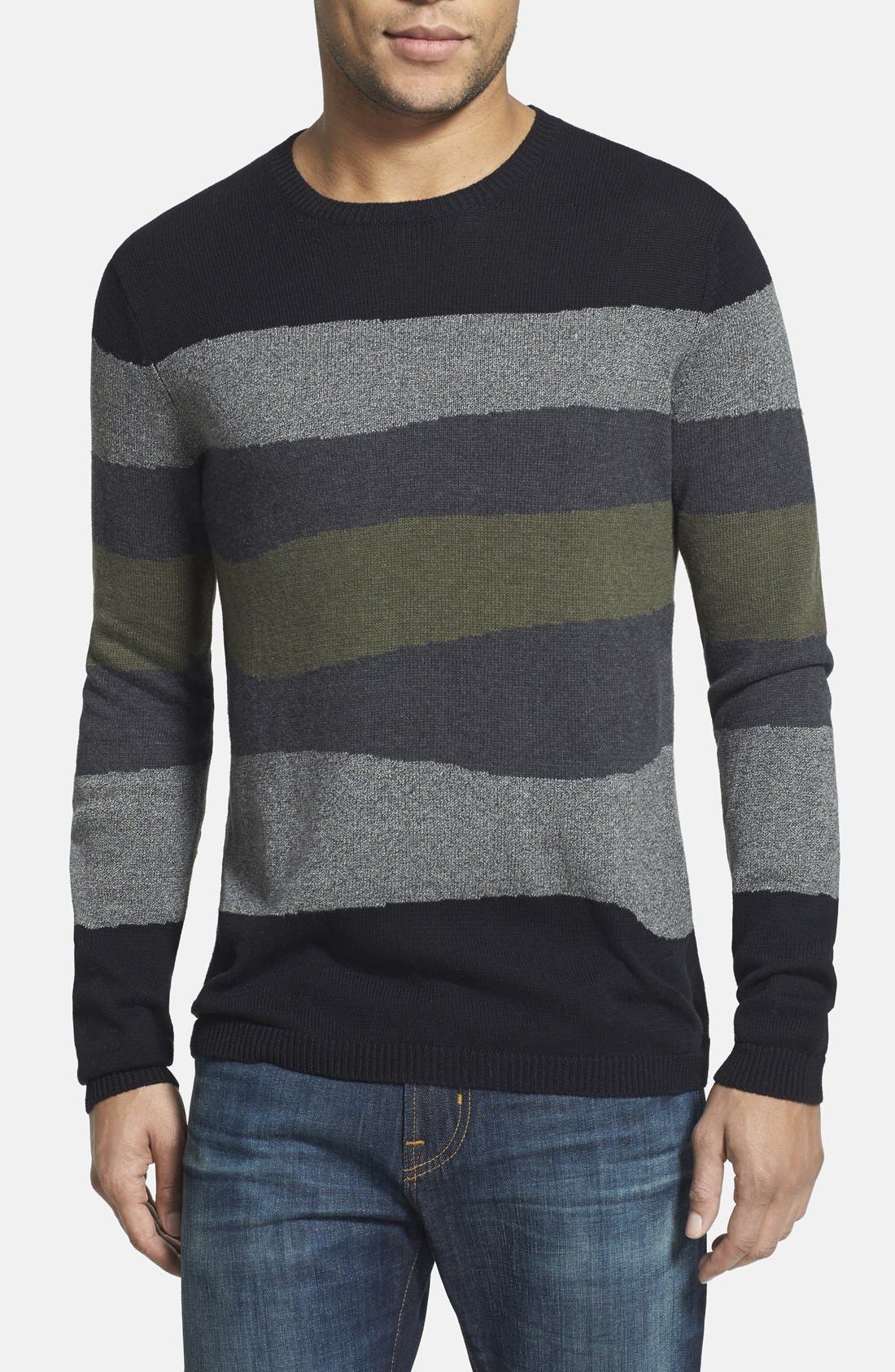Urban Camo Brigade Stripe Crewneck Sweater Nordstrom