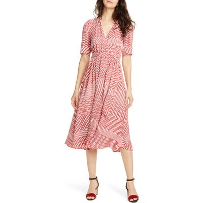 Joie Cata Faux Wrap Dress, Ivory