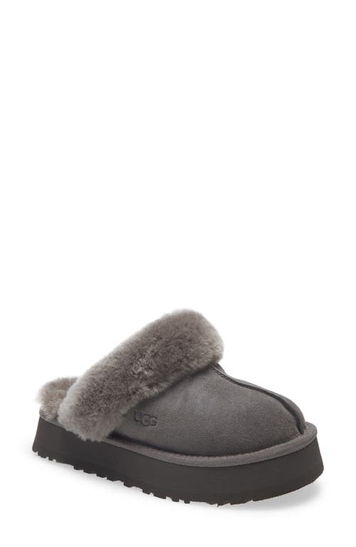 UGG(r) Disquette Slipper in Charcoal