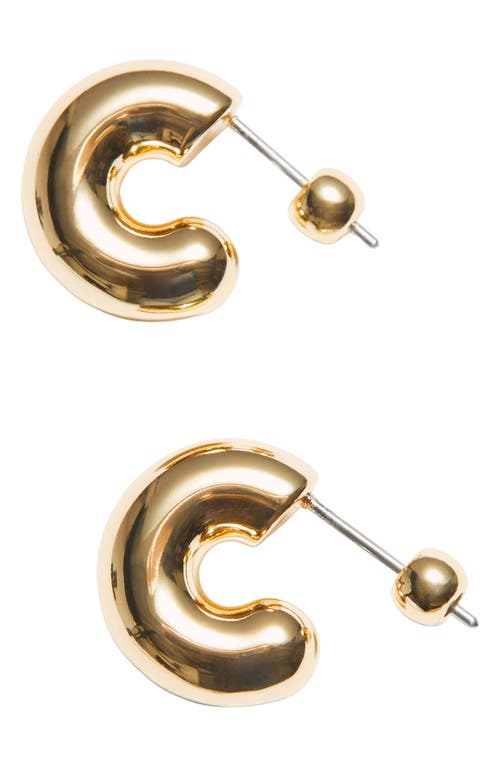 & Other Stories Small Chunky Hoop Earrings In Gold