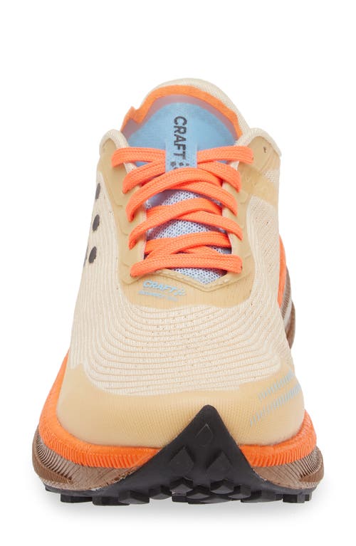 Craft Endurance Trail Running Shoe In Ecru-roots