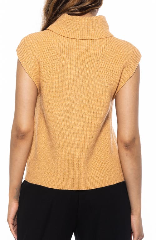 Alexia Admor Women's Jaylani Turtleneck Sweater Vest In Camel