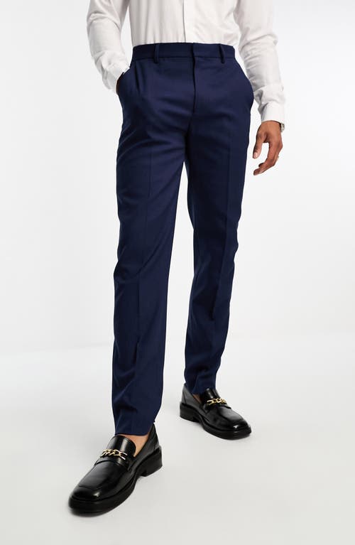 ASOS DESIGN Slim Fit Suit Trousers in Navy