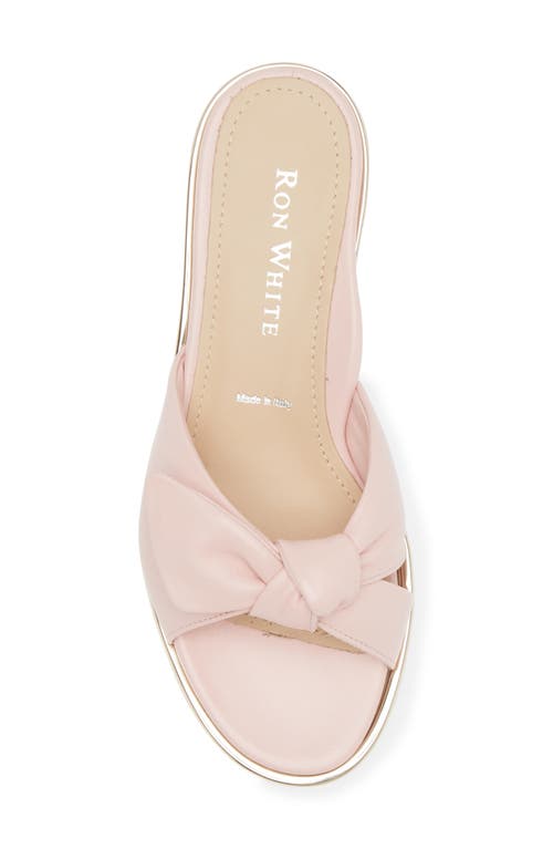 Ron White Chrissie Slide Sandal In Blush